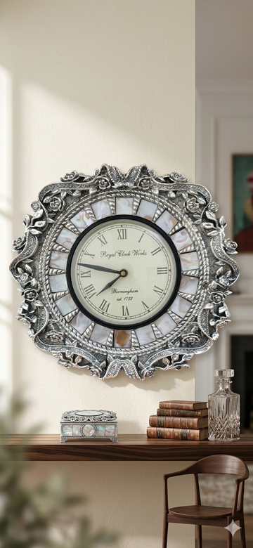 Mother of Pearl Heritage Wall Clock